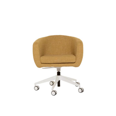 poltroncina girevole elevabile 5 razze imbottita colorata sea shell luxy