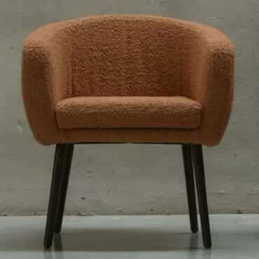 poltroncina living 4 gambe in legno imbottita colorata sea shell luxy