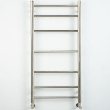 silver tubular bathroom towel warmer hydraulic essential graziano