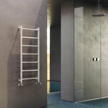 chauffe-serviettes tubulaire pour le bain blanc coloré dinamo steel caleido
