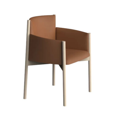 chaise en bois avec accoudoirs rembourrés, cadre luxueux