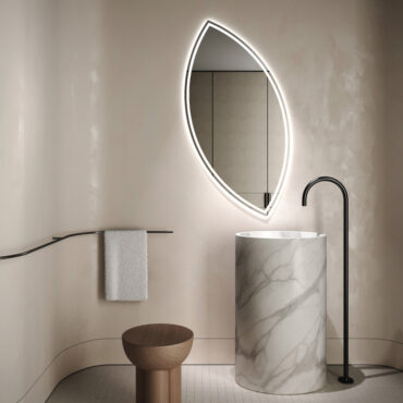 badezimmer spiegel led licht anti-fog Linea Organica 01 specchi sartoriali