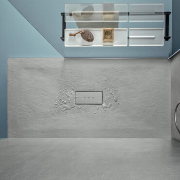 gray colored fiberglass shower tray cover stone v agha