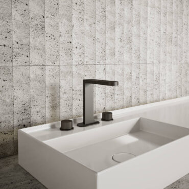 gun metal 3 hole basin mixer qtime carimali