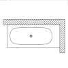 Hydromassage Bathtub Nubea 185 - Right corner