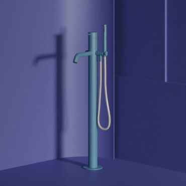 colonna vasca freestanding colorato pastel blue il tondo carimali