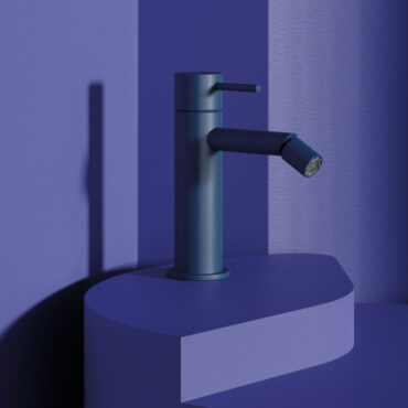 miscelatore bidet monoforo colorato pastel blu il tondo carimali