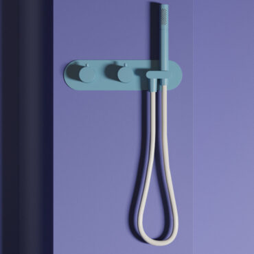 miscelatore doccia 2 vie con duplex integrato pastel blue il tondo carimali