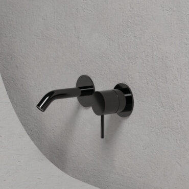 chromé noir mitigeur de lavabo mural il tondo carimali