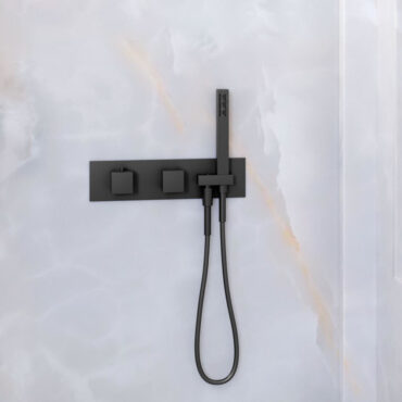 miscelatore doccia 3 vie con doccino gun metal il quadro carimali