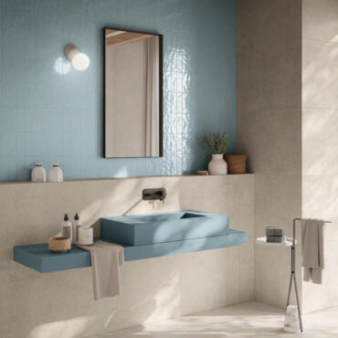 lavabo da appoggio o sopseso gres porcellanato indaco clear casalgrande padana
