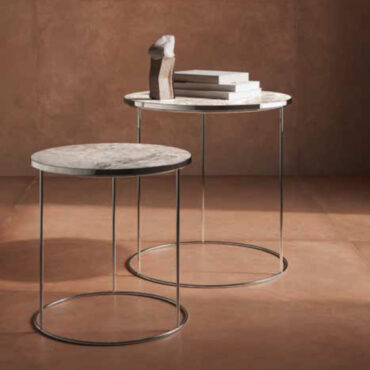 tavolino basso gres fior di pesco metallo double casalgrande padana