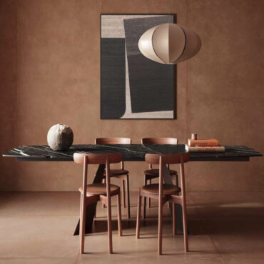 table de salon grès porcelaineux plateau night storm endless plus casalgrande padana