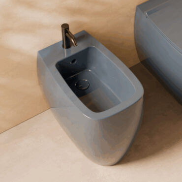 floor-mounted ceramic bidet laguna color detail nur alice ceramica