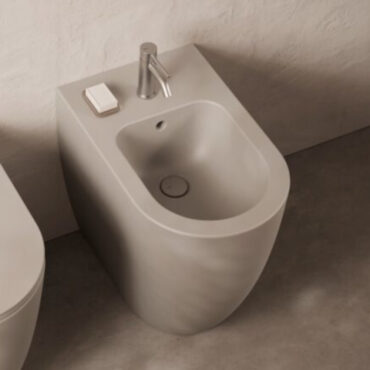 floor standing bidet ceramic gray form h 50 alice ceramica