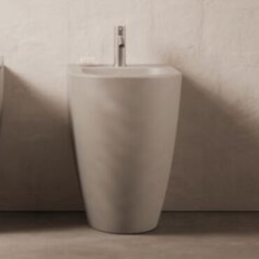 floor standing bidet ceramic matte gray form h 50 alice ceramics