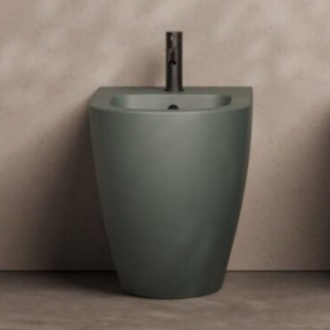 bidet a terra ceramica verde alpi dettaglio alice ceramica