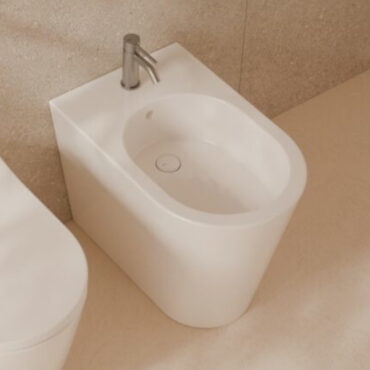 bidet da terra ceramica bianco hide round alice ceramica