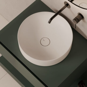 lavabo ad incasso ceramica bianco opaco dettaglio form 40 alice ceramica