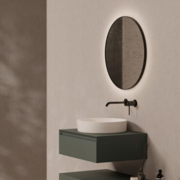 matt white ceramic recessed washbasin form 40 alice ceramica
