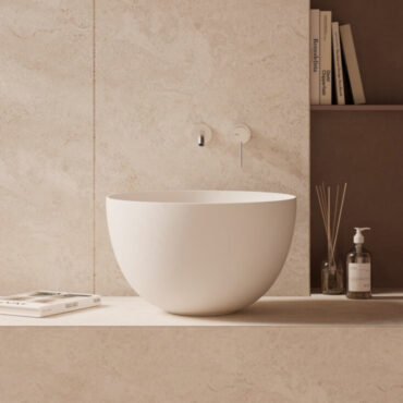 lavabo da appoggio ceramica bianco opaco unica round 50 alice ceramica