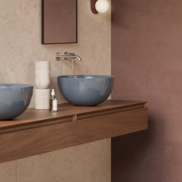 mirto round 40 alice ceramic countertop washbasin