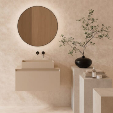 lavabo da appoggio color sabbia hide 60x37 alice ceramica
