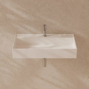 lavabo sospeso ceramica bianco con foro 80x45 hide alice ceramica