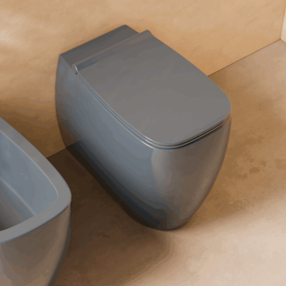 vaso a terra ceramica color laguna dettaglio nur alice ceramica
