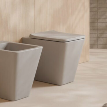 matte gray color hide square alice ceramic floor vase