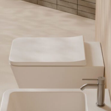 vaso sospeso ceramica bianco lucido hide square alice ceramica