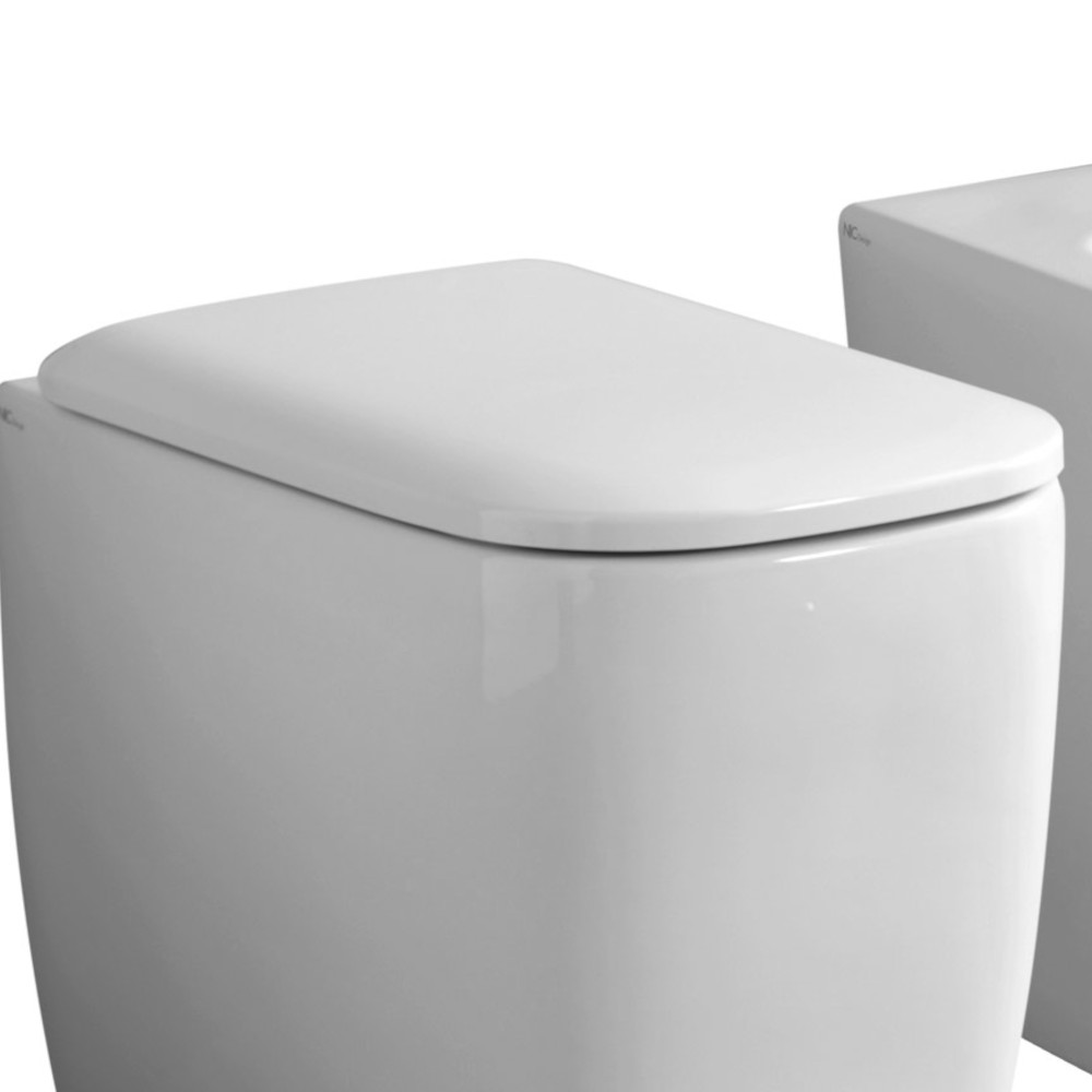 coprivaso soft close bianco colorato dettaglio semplice nic design