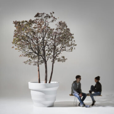 pot rebelot polyéthylène blanc coloré intérieur extérieur rebelot plust